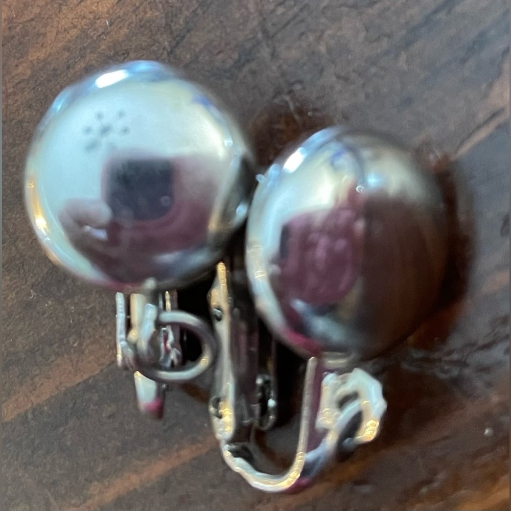 Vintage Silver Clip-On Earrings